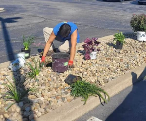 Landscaping service in Porter IN with clean finished yard